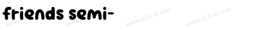 friends semi字体转换